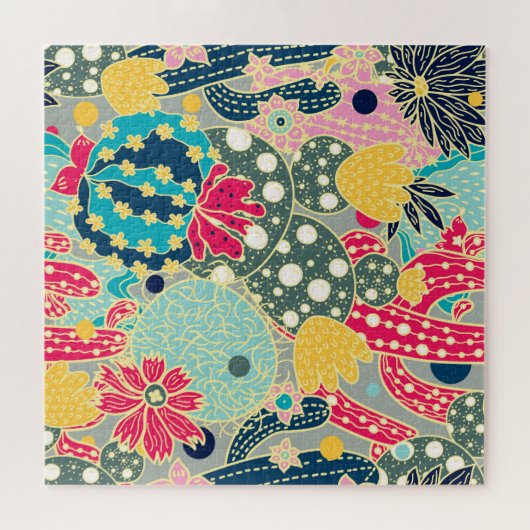  Waterverf pompoen: herfstpatroon Legpuzzel (Horizontaal)