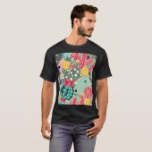 Waterverf pompoen: herfstpatroon T-shirt (Voorkant volledig)