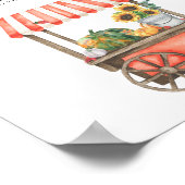 Waterverf pompoen Hoe groot is mama's buikspel Poster (Hoek)