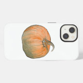 Waterverf Pompoen iPhone Hoesje (Achterkant horizontaal)