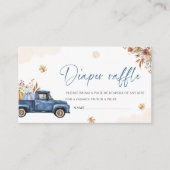 Waterverf Pompoen is op weg naar baby shower di Informatiekaartje (Voorkant)