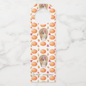 Waterverf Pompoen Kalkoen Patroon Thanksgiving Flessenhanger (Achterkant)