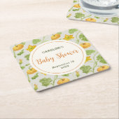 waterverf pompoen kartonnen onderzetters (Schuin)