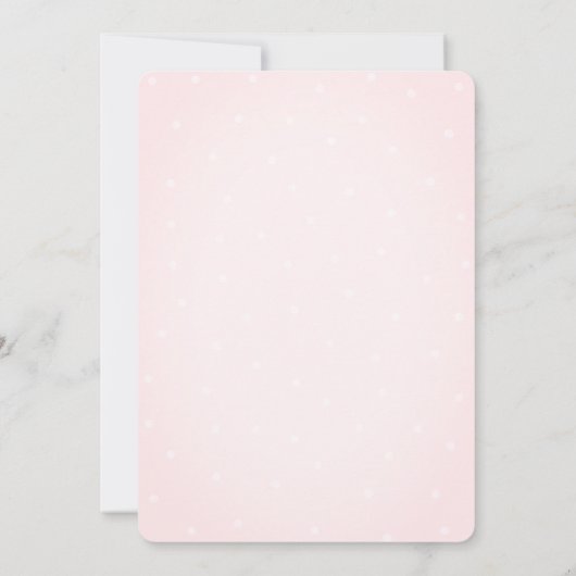 Waterverf pompoen koets polka dots Baby shower Kaart (Achterkant)