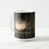Waterverf Pompoen Koffiemok (Voorkant links)