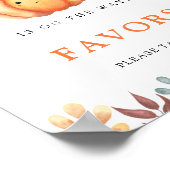 Waterverf Pompoen met hoed - Favorieten Poster (Hoek)