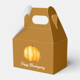 Waterverf pompoen. Mosterd Thanksgiving partij Bedankdoosjes