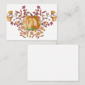 Waterverf pompoen Note Kaart Notitiekaartje (Voorkant / Achterkant)