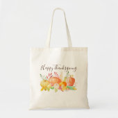 Waterverf Pompoen Patch  Fruit Squash Herfst Tote Bag (Voorkant)