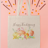 Waterverf Pompoen Patch  Fruit Squash Herfst Tote Bag
