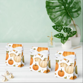 Waterverf Pompoen Patroon Herfst Pompoenen Bedankdoosjes