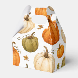 Waterverf Pompoen Patroon Herfst Pompoenen Bedankdoosjes