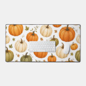 Waterverf Pompoen Patroon Herfst Pompoenen Bureaumat (Keyboard & Muis)