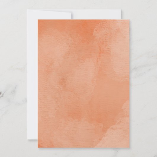 Waterverf Pompoen Pie Friendsgiving Thanksgiving Kaart (Achterkant)