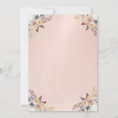 Waterverf pompoen Roos Gold Glitter Drivers Kaart (Achterkant)