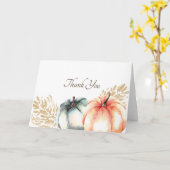 Waterverf pompoen Sinaasappel salie goud dank u Kaart (Gele Bloem)