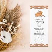 Waterverf pompoen taart esdoorn bladeren Thanksgiv Menu