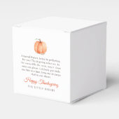 Waterverf pompoen Thanksgiving gebakken goederen Bedankdoosjes (Voorkant Zijde)