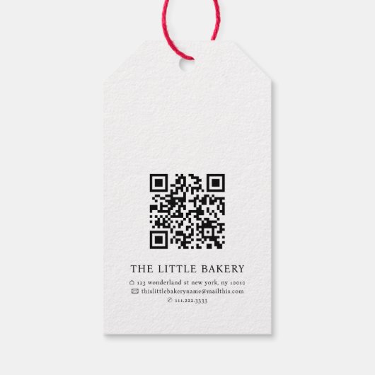 Waterverf Pompoen Thanksgiving Gebakken Goederen L Cadeaulabel (Achterkant)