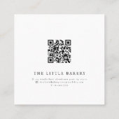 Waterverf Pompoen Thanksgiving Gebakken Goederen L Vierkante Visitekaartje (Achterkant)