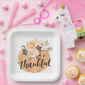 Waterverf pompoen Thanksgiving Papieren Bordje (Feest)