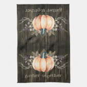 Waterverf Pompoen Theedoek (Verticaal)