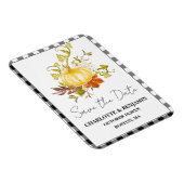 Waterverf pompoen vallen huwelijk sparen de datum magneet (Rechterzijde)