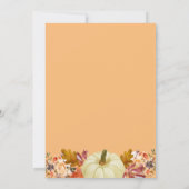 waterverf pompoenbladeren thanksgiving potluck kaart (Achterkant)