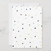 Waterverf pompoenbloemen Baby shower onttrokken Kaart (Achterkant)