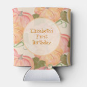 Waterverf Pompoenen Custom Naam Partij Favoriet Blikjeskoeler (Achterkant)