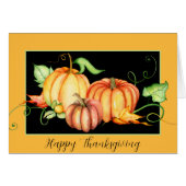 Waterverf pompoenen en bladeren (Voorkant Horizontaal)