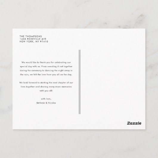 Waterverf pompoenen en esdoorn bladeren dank u briefkaart (Achterkant)