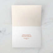 Waterverf Pompoenen en Foliage Thanksgiving Kaart (Binnen)