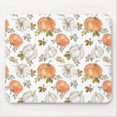 Waterverf pompoenen en gebladerte herfstpatroon muismat (Voorkant)