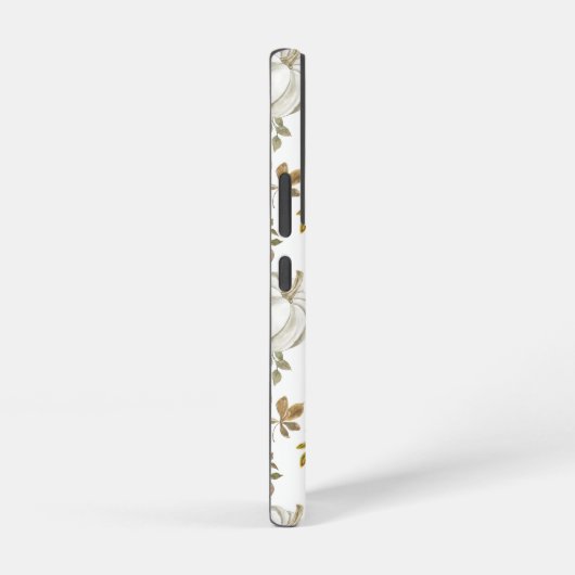 Waterverf pompoenen en gebladerte herfstpatroon samsung galaxy hoesje (Rechterkant)