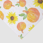 Waterverf pompoenen en zonnebloemen tissuepapier (Detail)