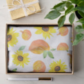 Waterverf pompoenen en zonnebloemen tissuepapier (Geschenk)