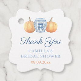 Waterverf Pompoenen Ginger Pot Herfst Baby Shower Bedankjes Labels