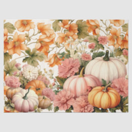 Waterverf Pompoenen & Herfst Foliage Decoupage Tissuepapier