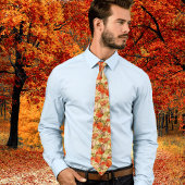  Waterverf pompoenen herfst Herfst Sinaasappel Stropdas