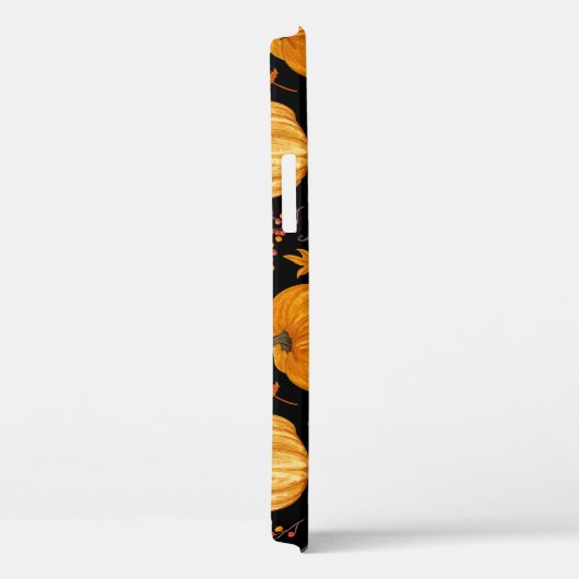 Waterverf pompoenen: herfst naadloos patroon. Case-Mate iPhone case (Achterkant / Rechts)