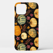 Waterverf pompoenen: herfst naadloos patroon. Case-Mate iPhone case (Achterkant)