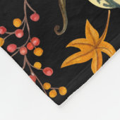 Waterverf pompoenen: herfst naadloos patroon. fleece deken (Hoek)