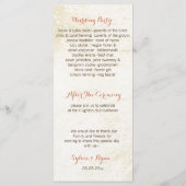 waterverf pompoenen herfst oogsten bruiloft progra programmakaart (Achterkant)