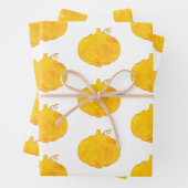 Waterverf pompoenen inpakpapier vel (In situ)