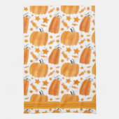 Waterverf pompoenen keukenhanddoeken (Verticaal)