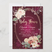 Waterverf pompoenen, lampjes, bloemen Baby shower Kaart (Voorkant)