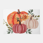 Waterverf pompoenen met aangepaste tekst deurmat (Voorkant)