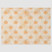 Waterverf pompoenen op Oranje ontkoppeling Tissuepapier (Voorkant)