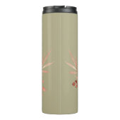  Waterverf Pompoenen op Sage Thermosbeker (Achterkant)